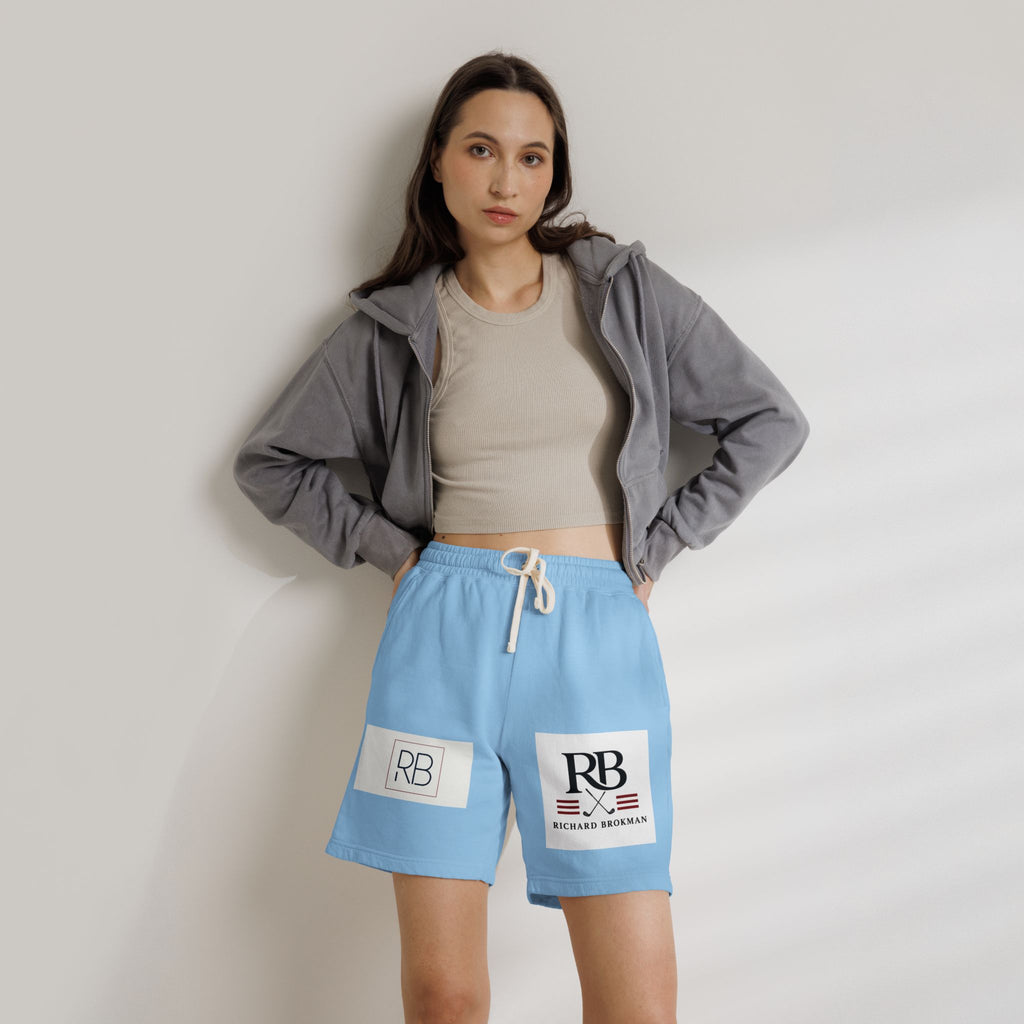 RB Monogram Sweat Shorts | Garment-Dyed Lounge Shorts | Richard Brokman
