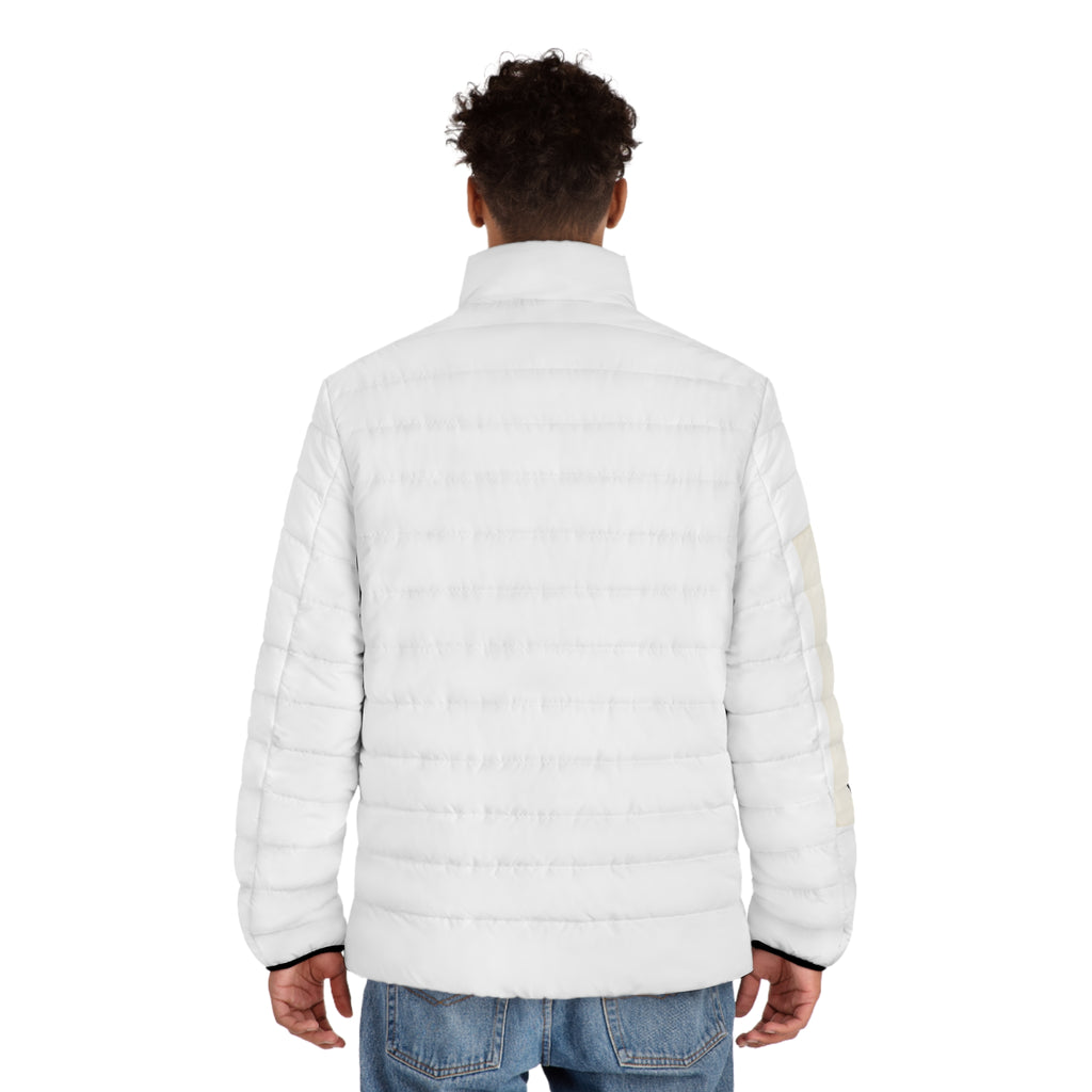 RB Monogram Puffer Jacket | Quilted Full-Zip Winter Jacket | Richard Brokman
