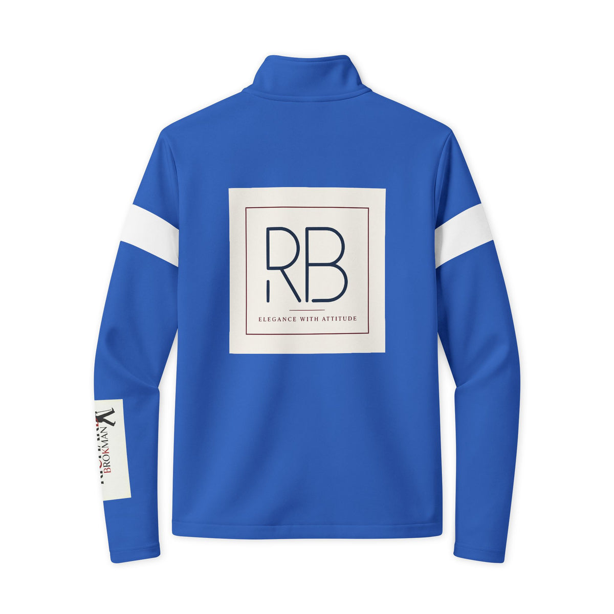 RB Monogram Track Jacket | Full-Zip Tricot Travel Jacket | Richard Brokman