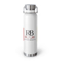 RB Monogram Insulated Water Bottle 22oz | Copper Vacuum Stainless Steel Golf Bottle | Richard Brokman