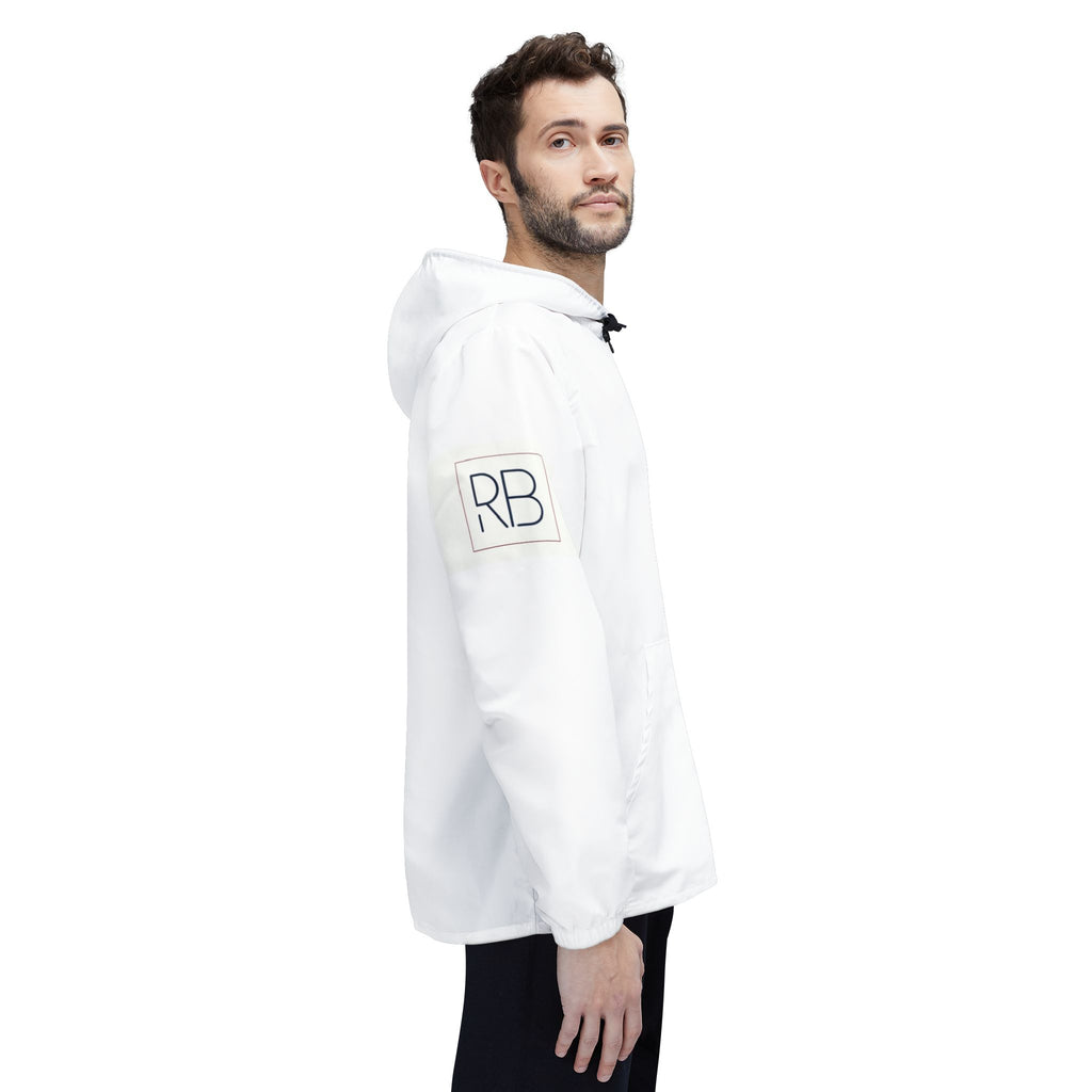 RB Monogram Windbreaker Jacket | Lightweight Hooded Zip Jacket | Richard Brokman