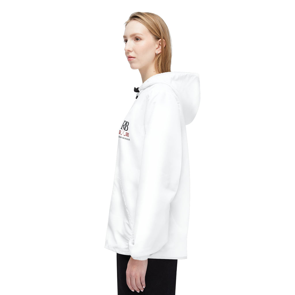 RB Monogram Windbreaker Jacket | Lightweight Hooded Zip Jacket | Richard Brokman
