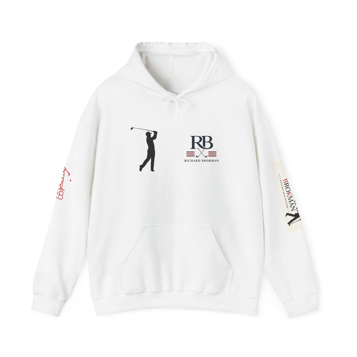 RB Golfer Silhouette Hoodie | Heavy Blend Pullover | Richard Brokman