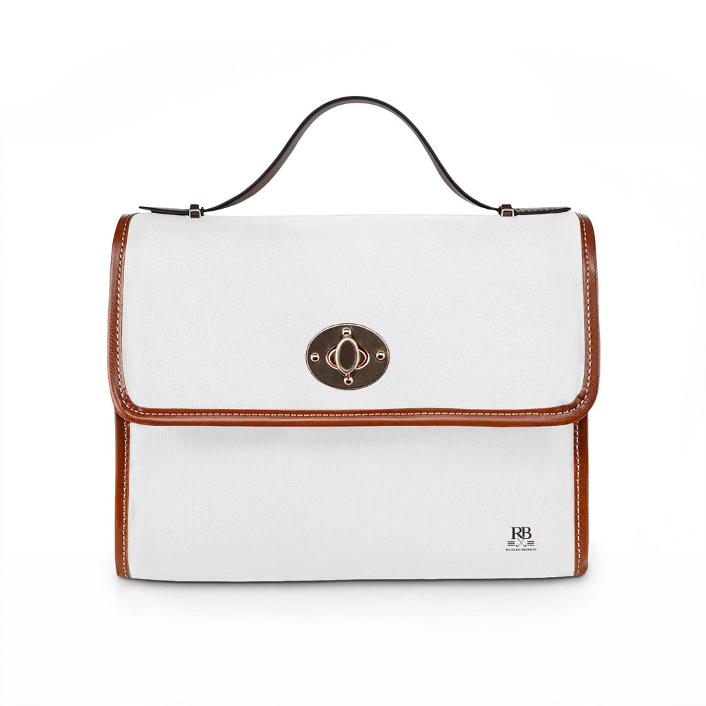 RB Monogram Canvas Satchel Bag | Waterproof Crossbody Handbag | Richard Brokman