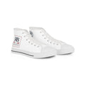 RB Monogram High Top Sneakers | White Canvas Lace-Up Shoes | Richard Brokman