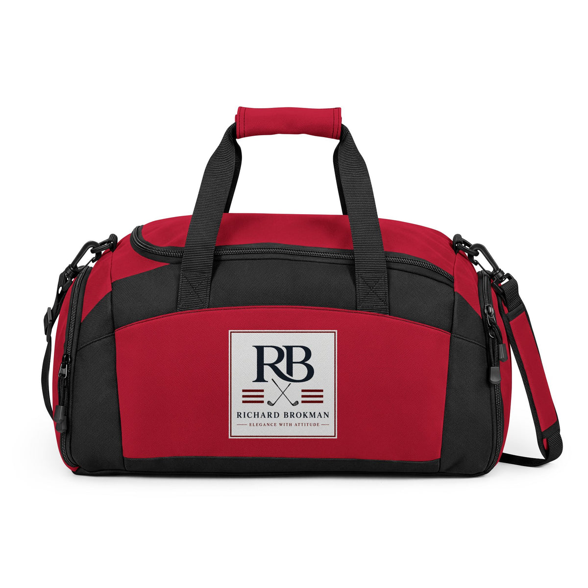 RB Monogram Gym Duffel Bag | Sports Travel Bag | Richard Brokman