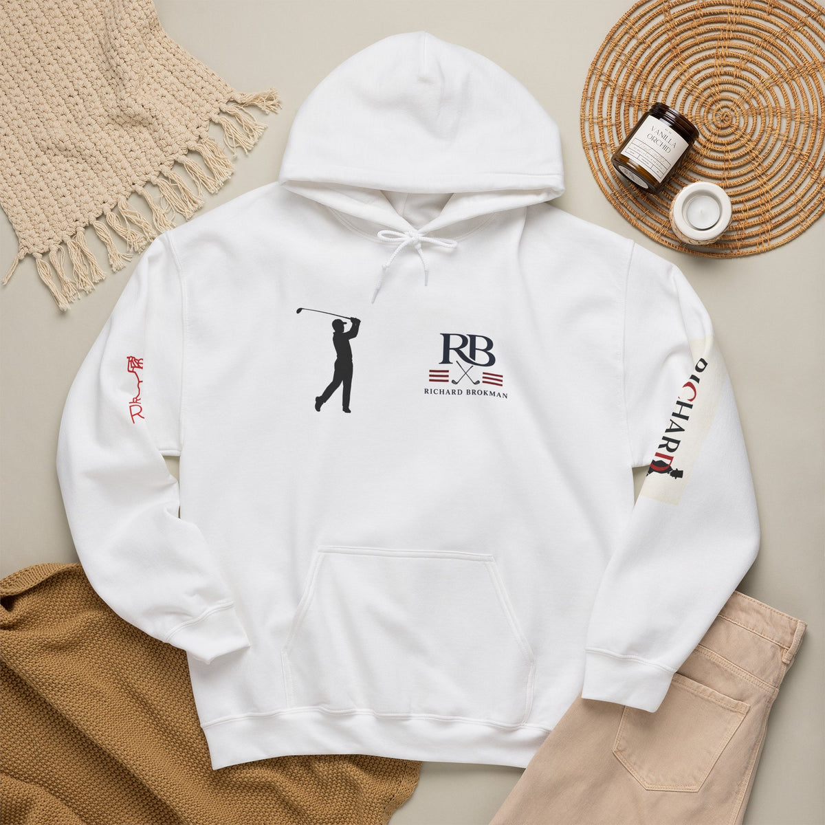 RB Golfer Silhouette Hoodie | Heavy Blend Pullover | Richard Brokman