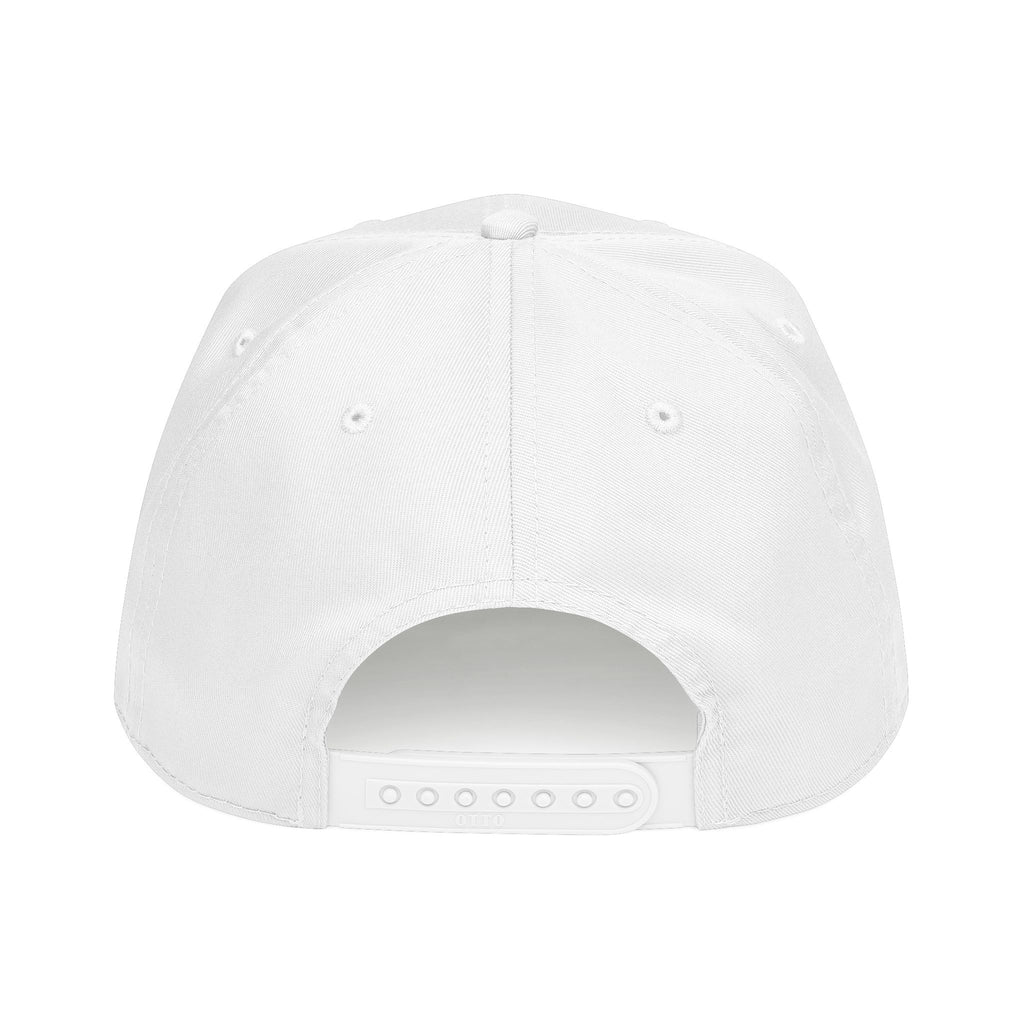 RB Monogram Golf Cap | Mid Profile White Baseball Hat | Richard Brokman
