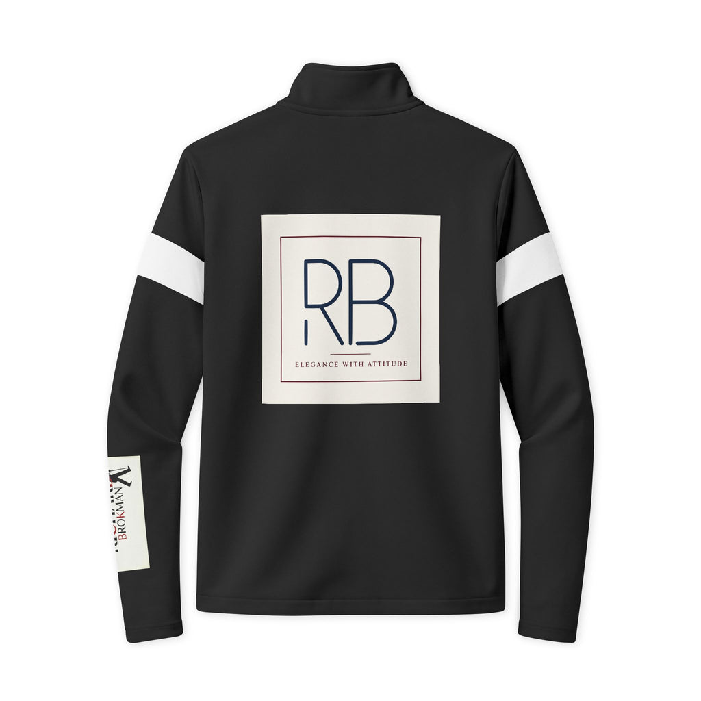 RB Monogram Track Jacket | Full-Zip Tricot Travel Jacket | Richard Brokman