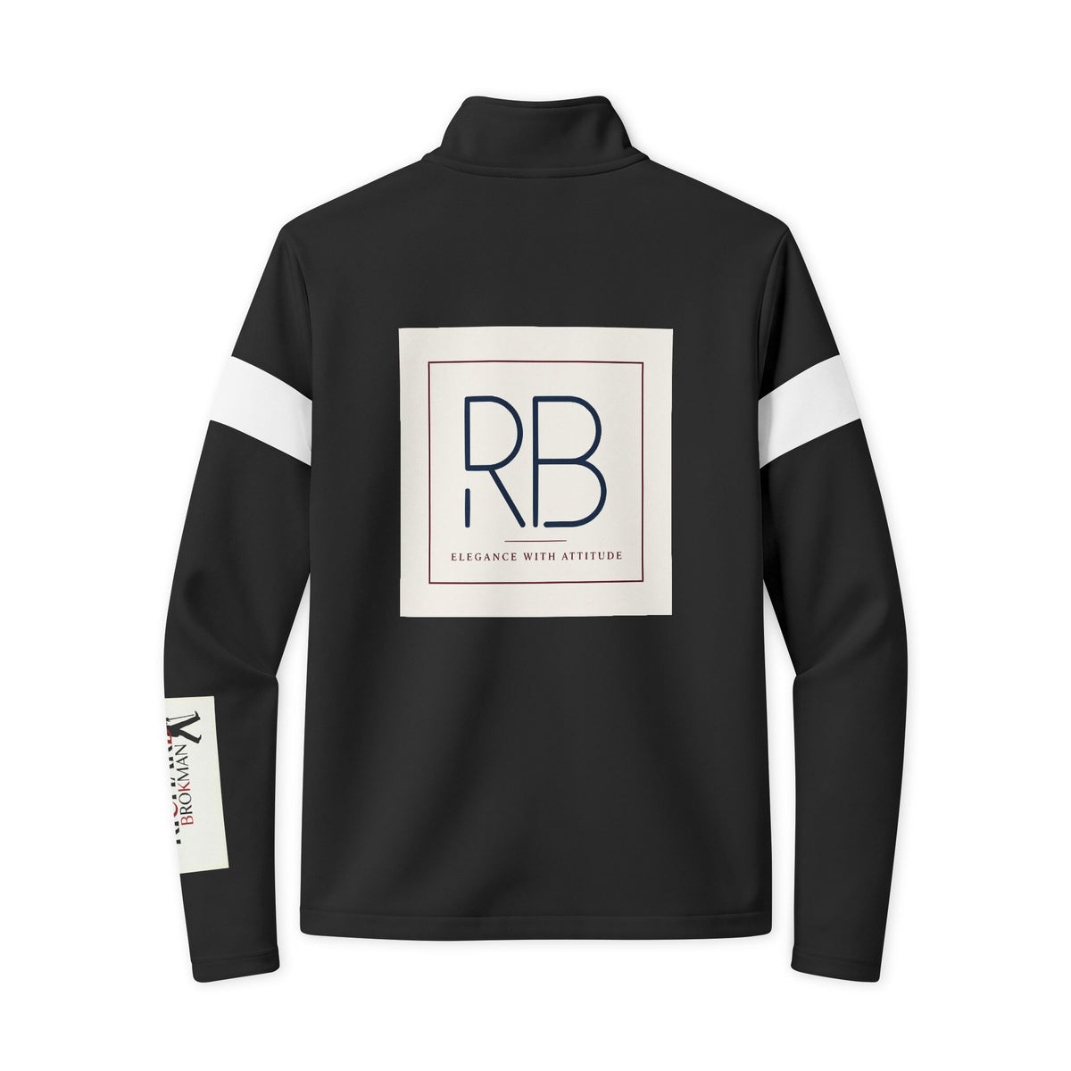 RB Monogram Track Jacket | Full-Zip Tricot Travel Jacket | Richard Brokman
