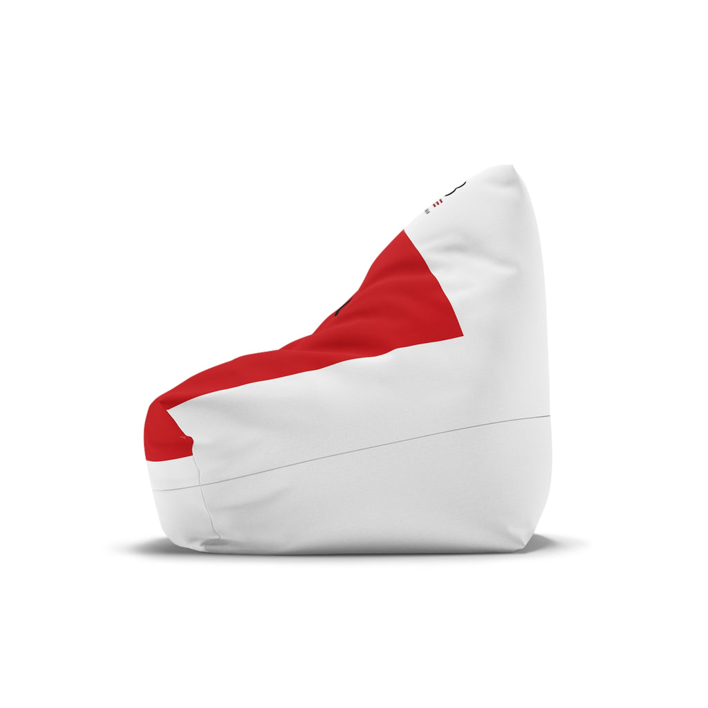 RB Golfer Monogram Bean Bag Chair Cover | Red & White Golf Lounge Chair | Man Cave Decor | Richard Brokman