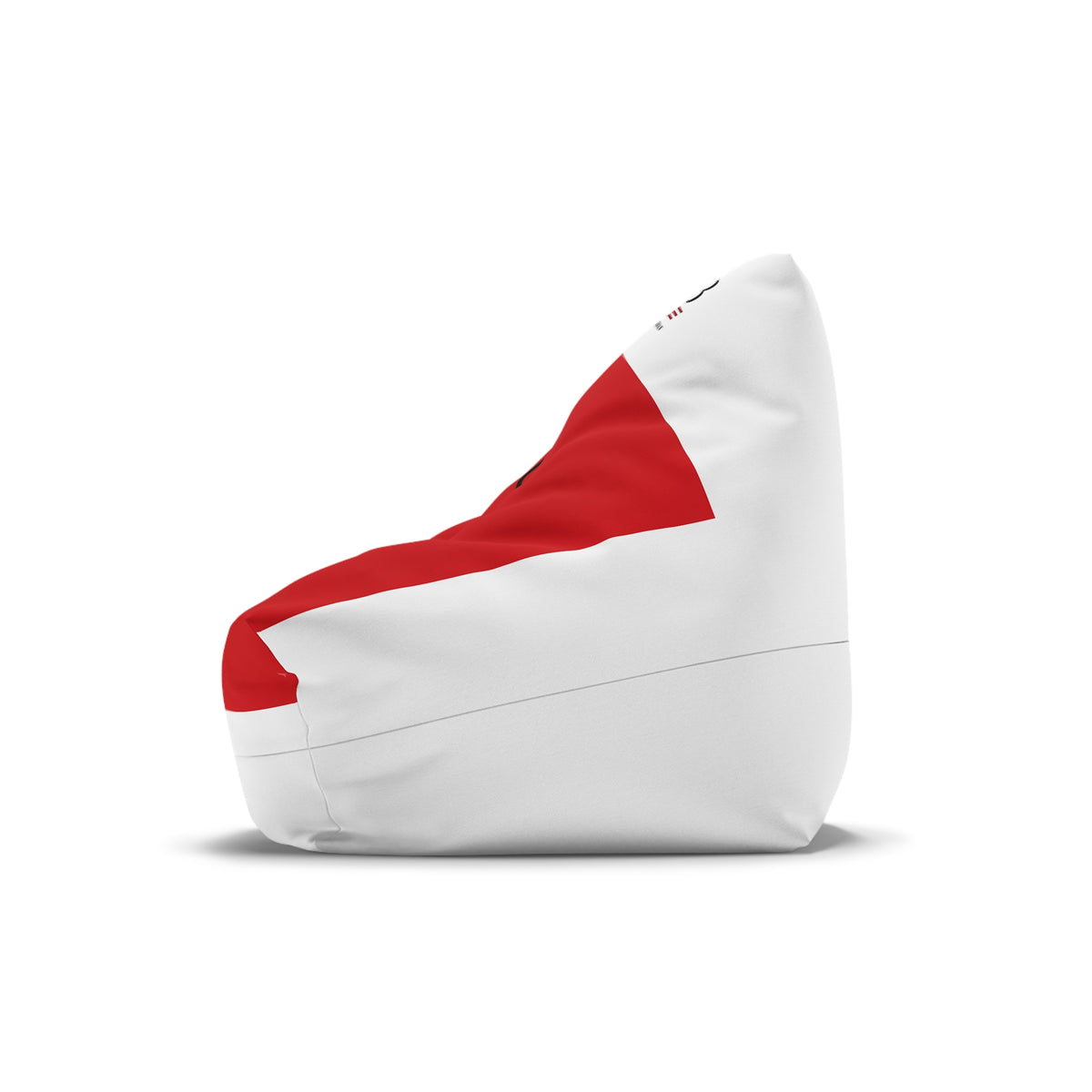 RB Golfer Monogram Bean Bag Chair Cover | Red & White Golf Lounge Chair | Man Cave Decor | Richard Brokman