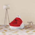 RB Golfer Monogram Bean Bag Chair Cover | Red & White Golf Lounge Chair | Man Cave Decor | Richard Brokman