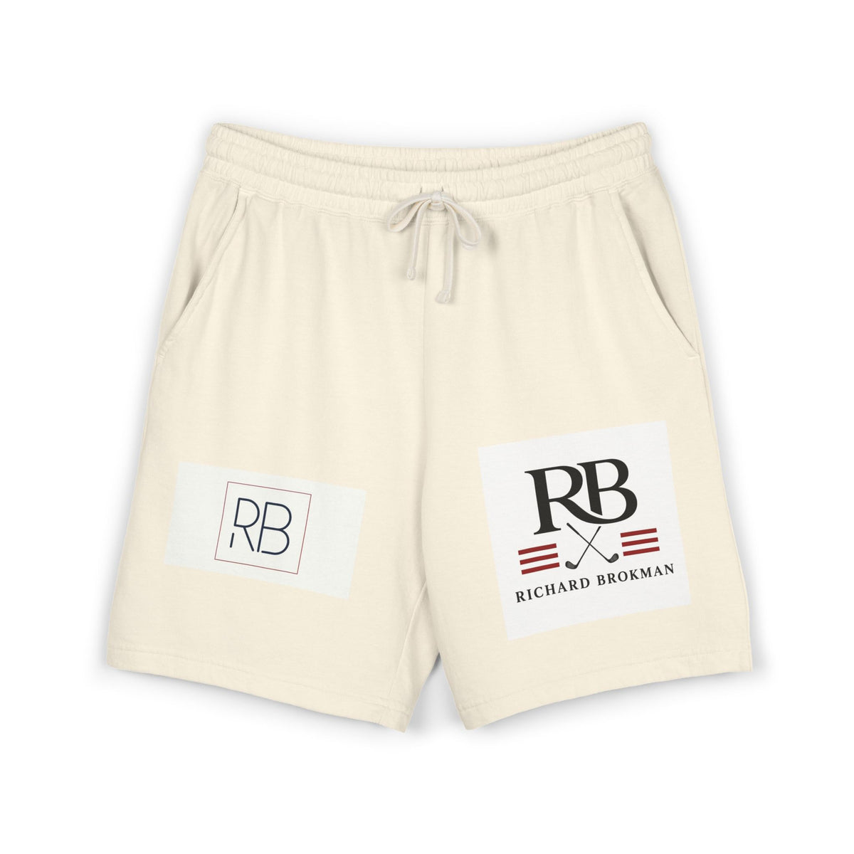 RB Monogram Sweat Shorts | Garment-Dyed Lounge Shorts | Richard Brokman