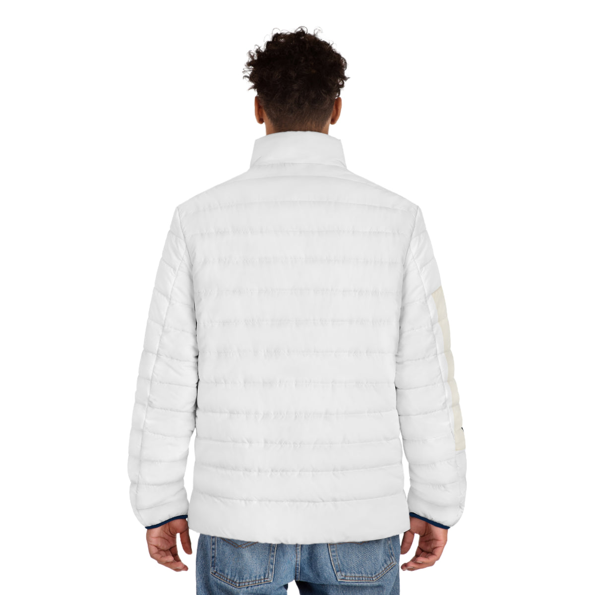 RB Monogram Puffer Jacket | Quilted Full-Zip Winter Jacket | Richard Brokman