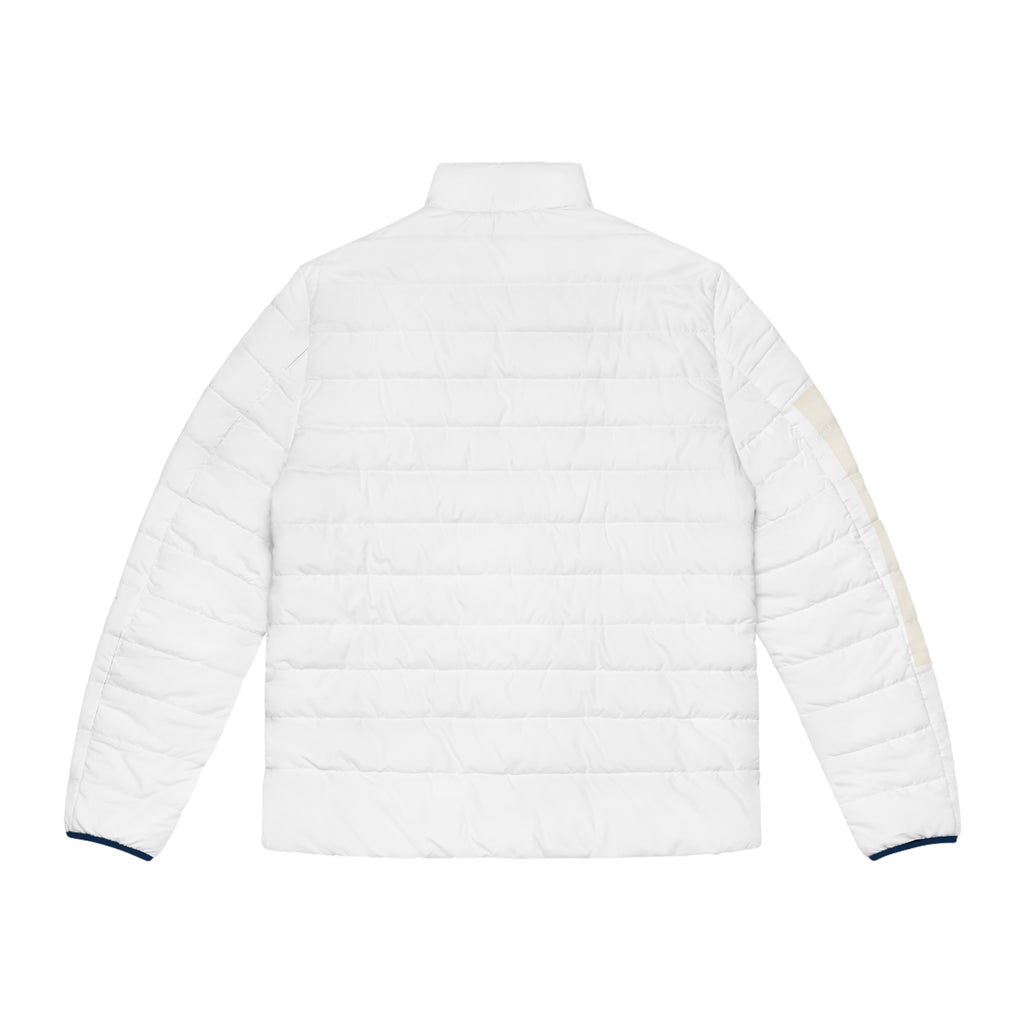 RB Monogram Puffer Jacket | Quilted Full-Zip Winter Jacket | Richard Brokman
