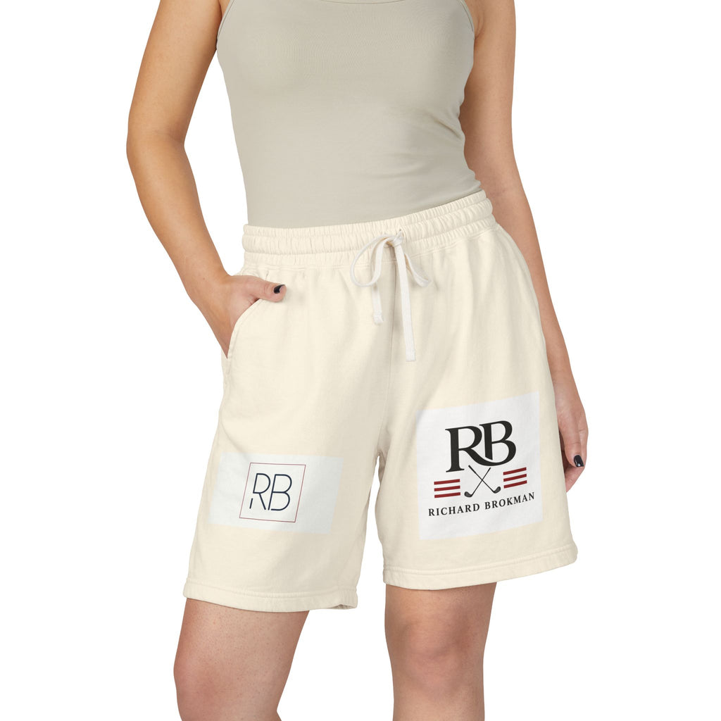 RB Monogram Sweat Shorts | Garment-Dyed Lounge Shorts | Richard Brokman