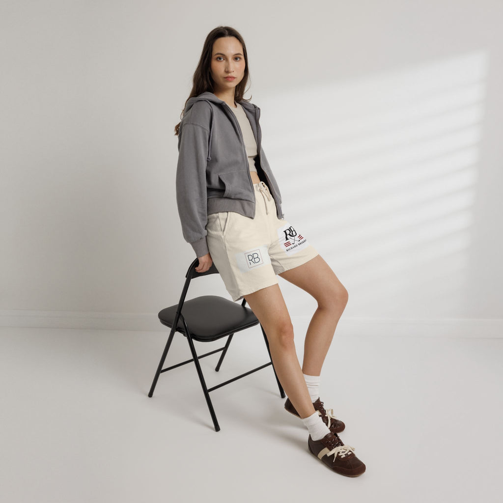 RB Monogram Sweat Shorts | Garment-Dyed Lounge Shorts | Richard Brokman