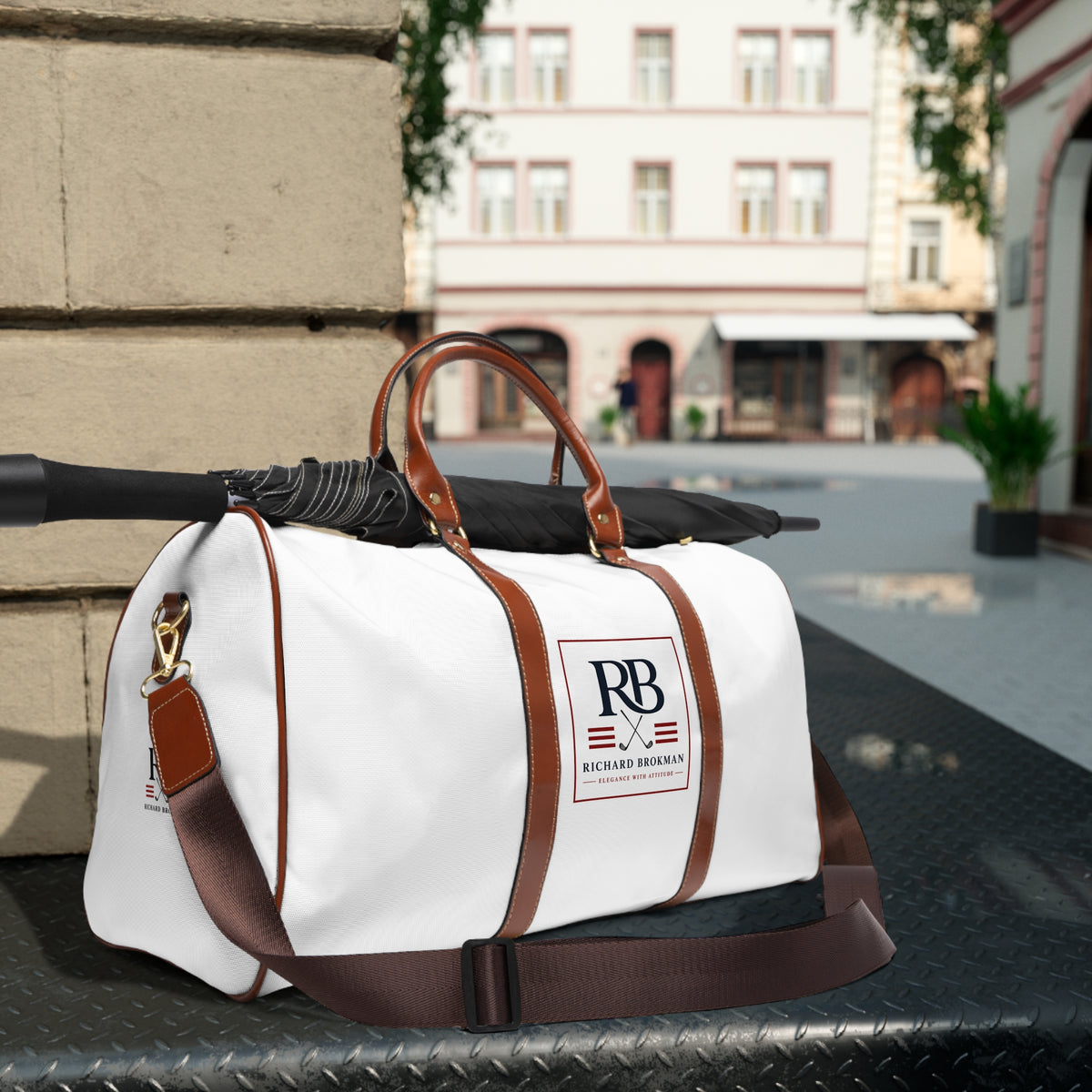 RB Monogram Weekender Bag | Waterproof Travel Duffel | Richard Brokman
