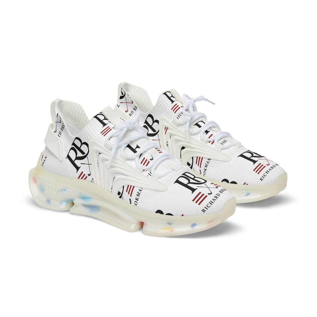 Men's Mesh Sneakers | Retro RB Monogram Logo Graphic Athletic Shoes | Lightweight Running Trainers | Richard Brokman