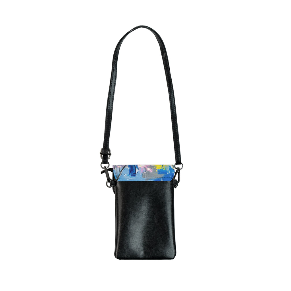 RB City Skyline Crossbody Phone Pouch | Small Phone Wallet Bag | Richard Brokman