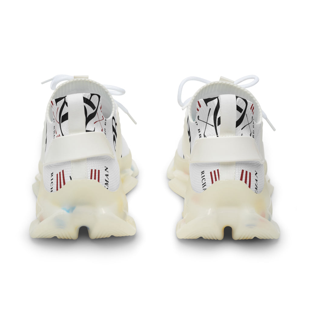 Men's Mesh Sneakers | Retro RB Monogram Logo Graphic Athletic Shoes | Lightweight Running Trainers | Richard Brokman