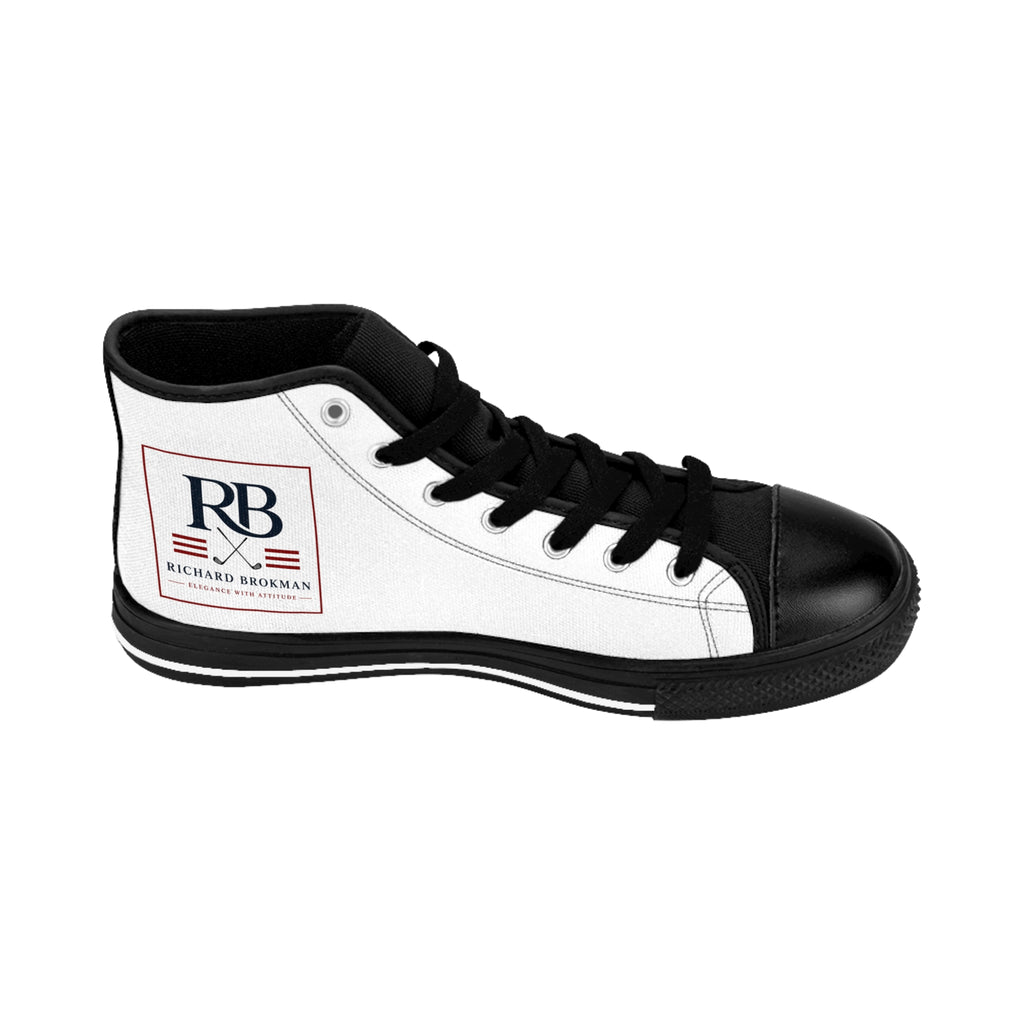 RB Golfer High Top Sneakers | Canvas Lace-Up Shoes | Richard Brokman