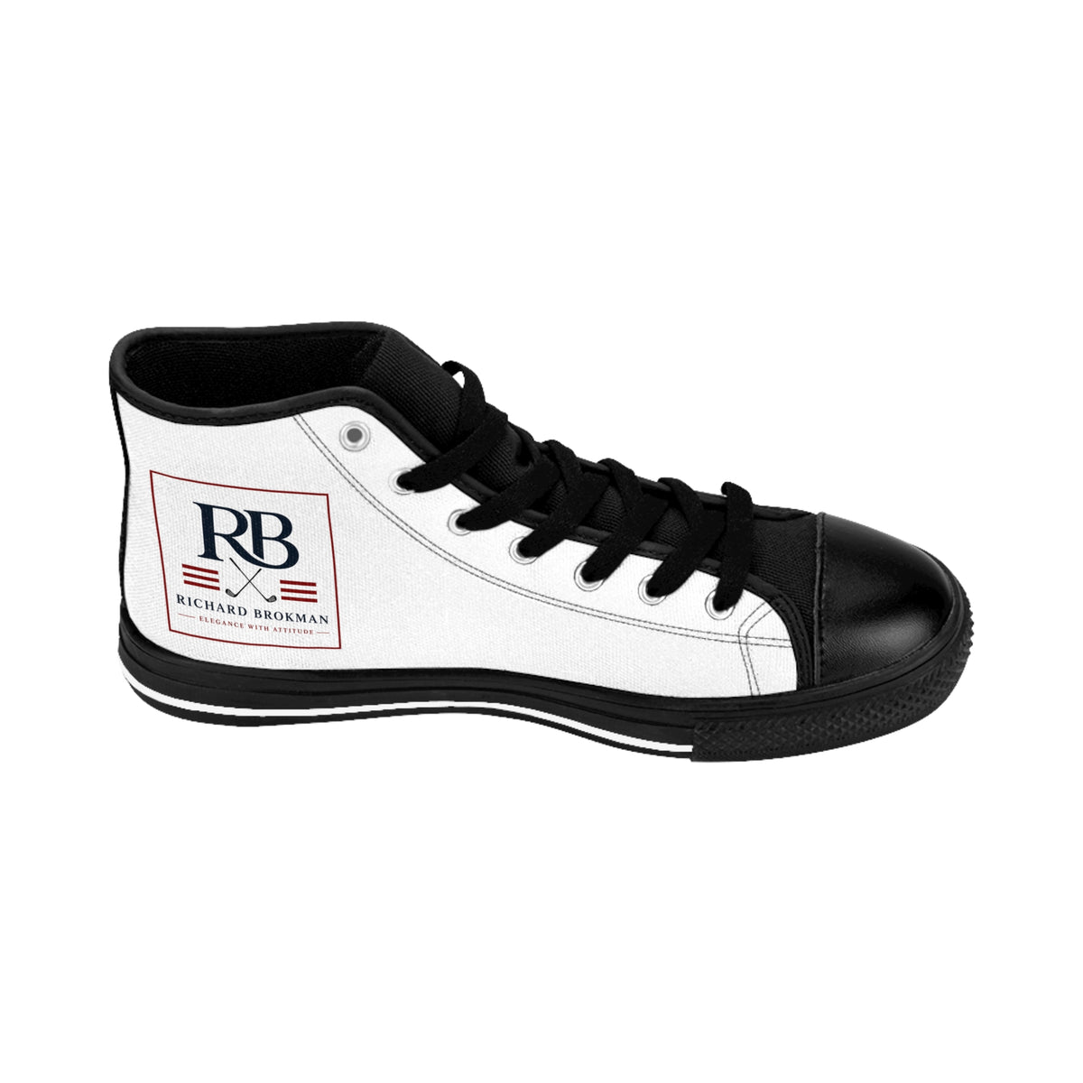 RB Golfer High Top Sneakers | Canvas Lace-Up Shoes | Richard Brokman