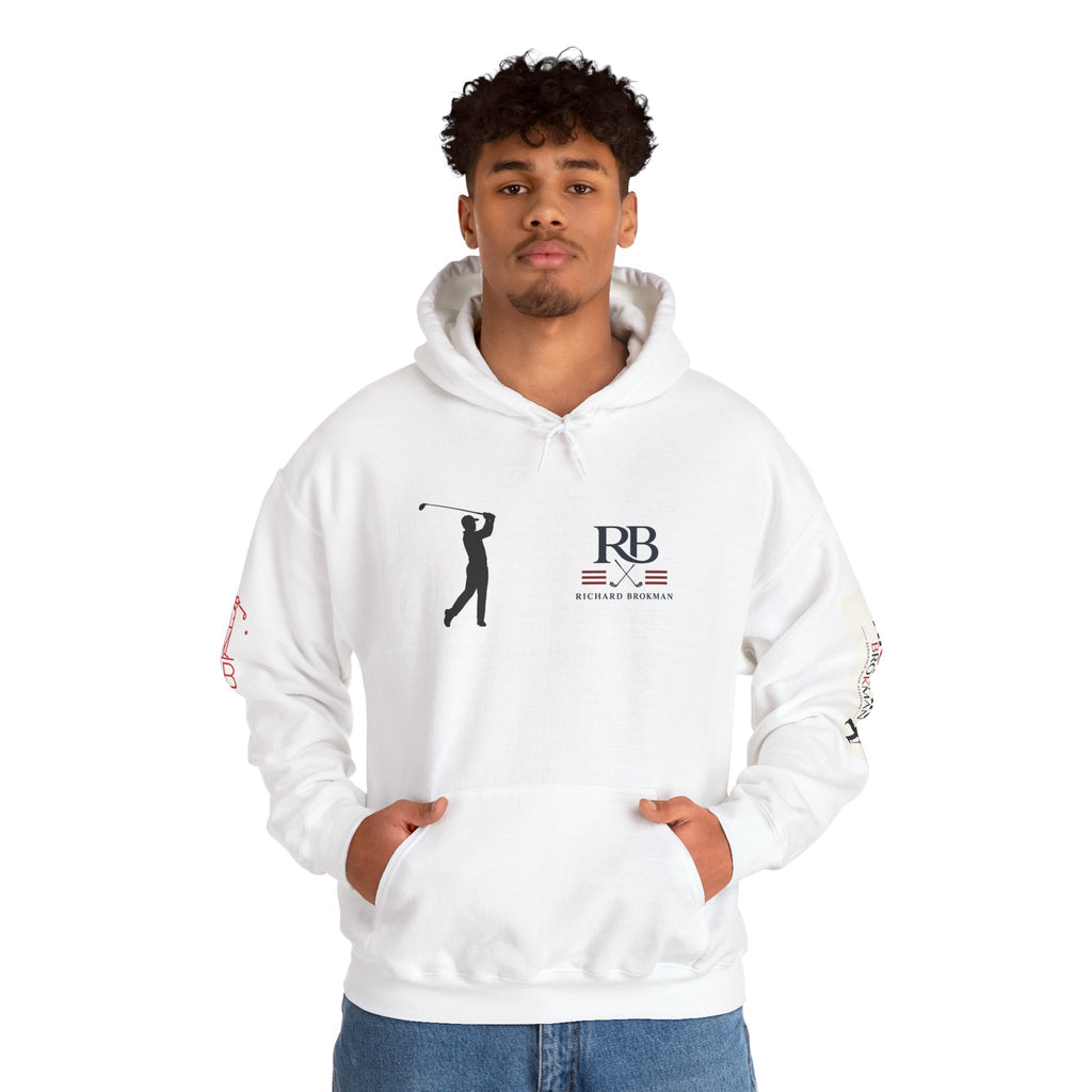 RB Golfer Silhouette Hoodie | Heavy Blend Pullover | Richard Brokman