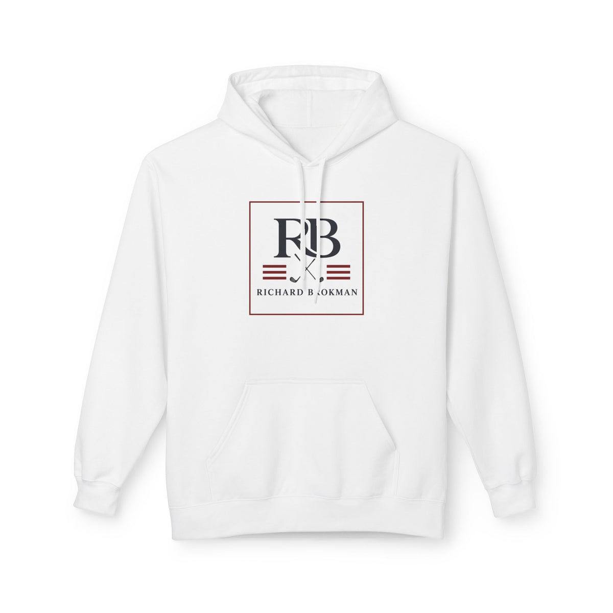 RB Monogram Hoodie | Minimal Square Logo Pullover | Richard Brokman