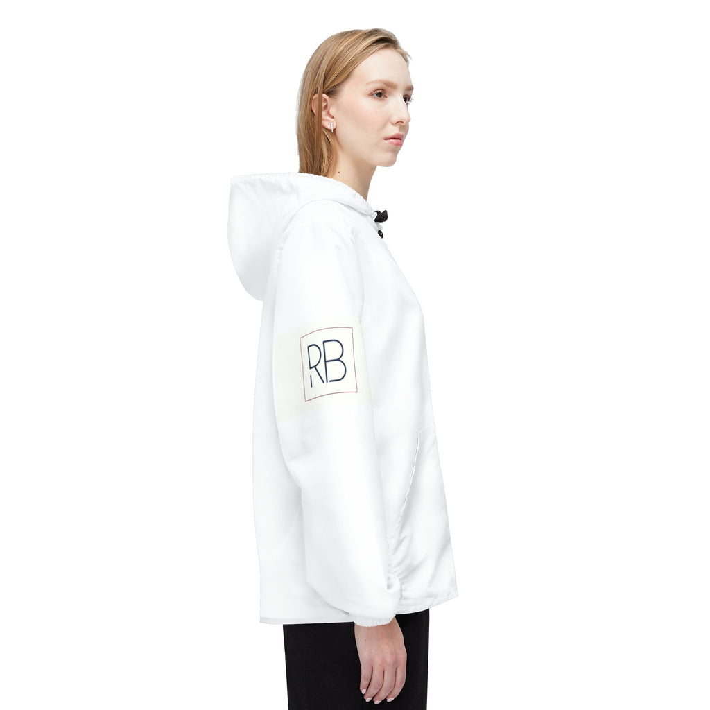 RB Monogram Windbreaker Jacket | Lightweight Hooded Zip Jacket | Richard Brokman