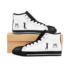 Men's Golf High-Top Sneakers | Golfer Silhouette & RB Monogram Canvas Shoes | Richard Brokman