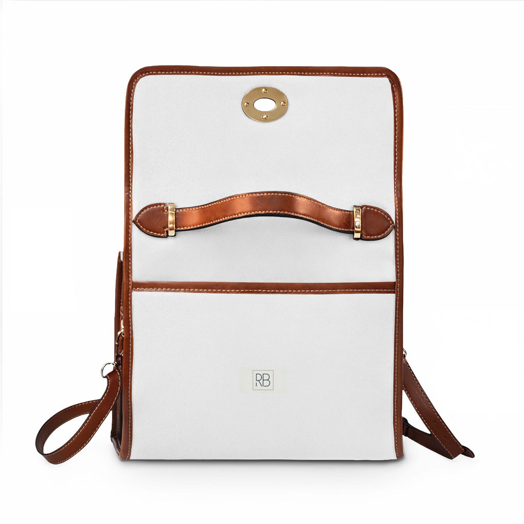 RB Monogram Canvas Satchel Bag | Waterproof Crossbody Handbag | Richard Brokman