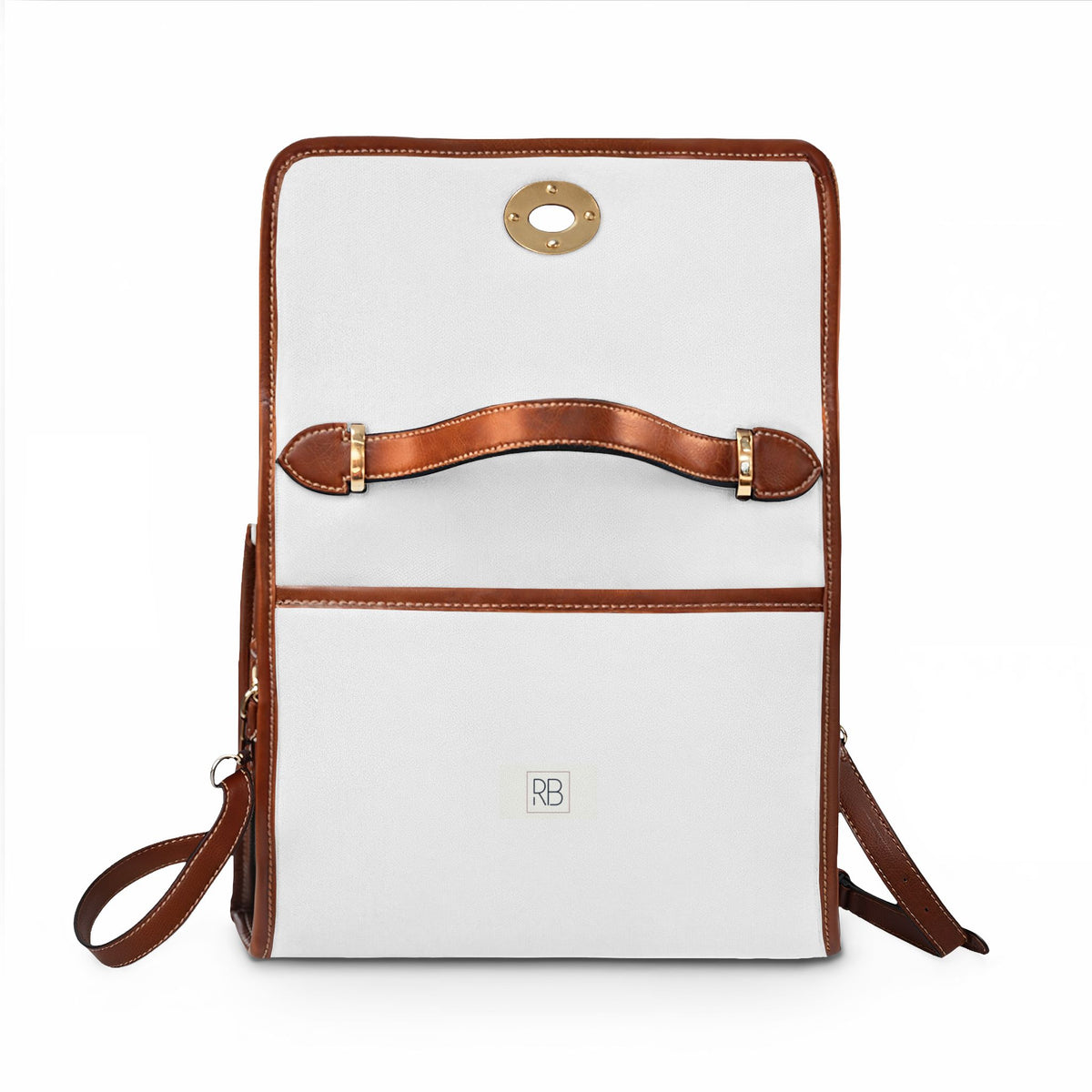 RB Monogram Canvas Satchel Bag | Waterproof Crossbody Handbag | Richard Brokman